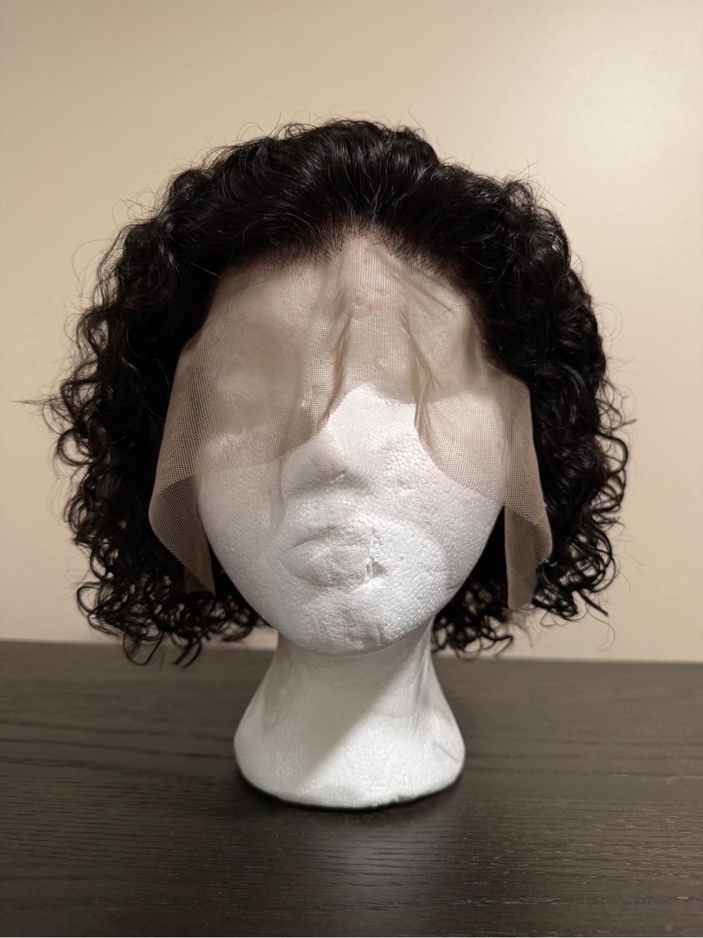 RPG Hair Lace Front Wig Natural Curly 180% Density BOB Hairstyle